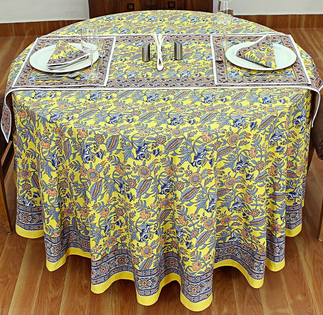 Yellow Outdoor Table Cover Dining Table Covers Home Decorative Etsy