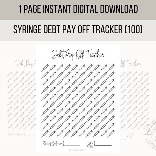 Debt Pay Off, Debt Tracker, Debt Free, Printable Debt Tracker, Debt Pay Off Tracker, Debt Free Life, Budget Tracker, Budget Template