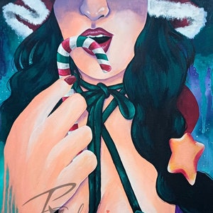 sweet emerald - painting on flat canvas