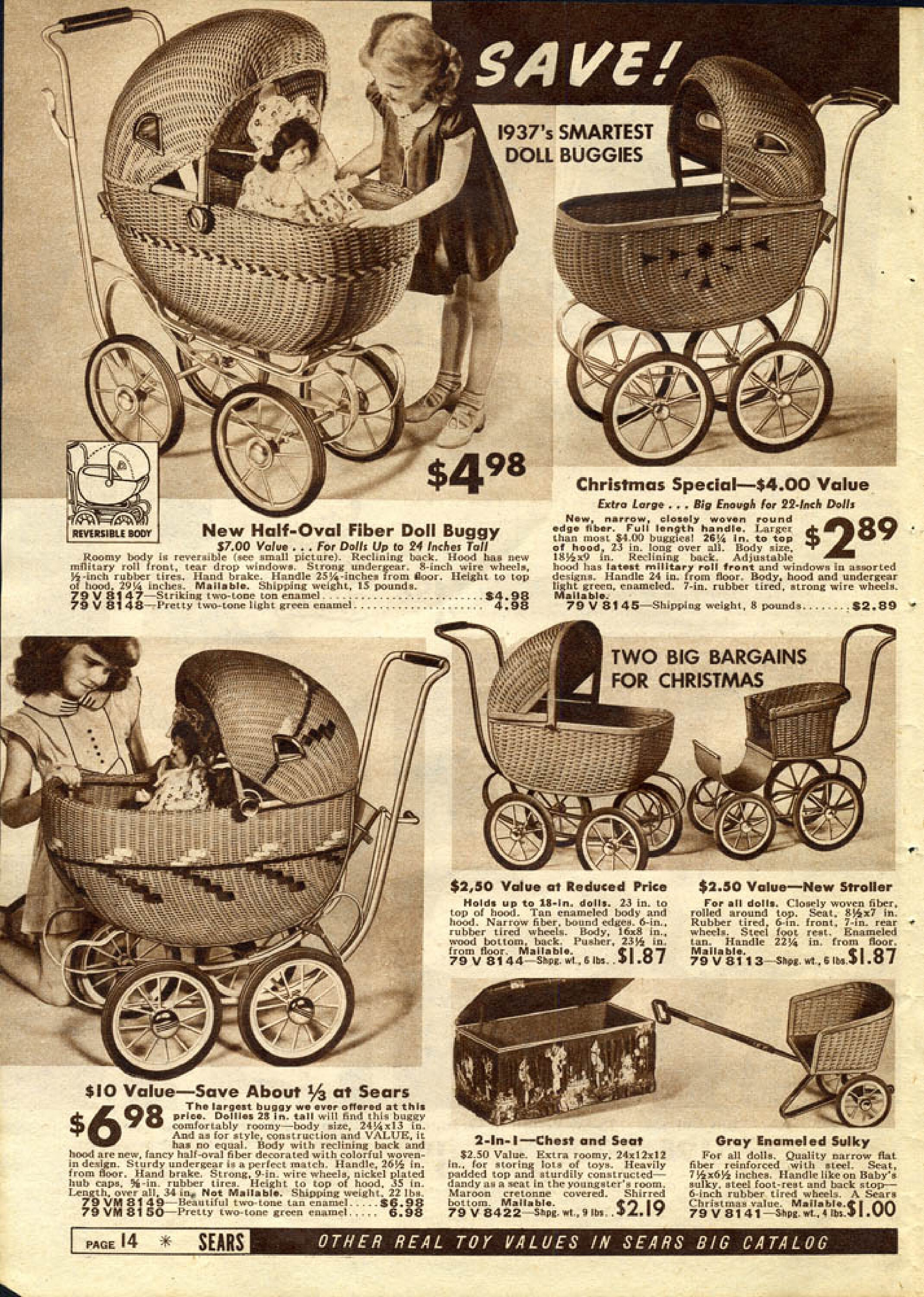 1937 Sears Christmas Catalog Instant Download DIGITAL BOOK. Vintage Toy