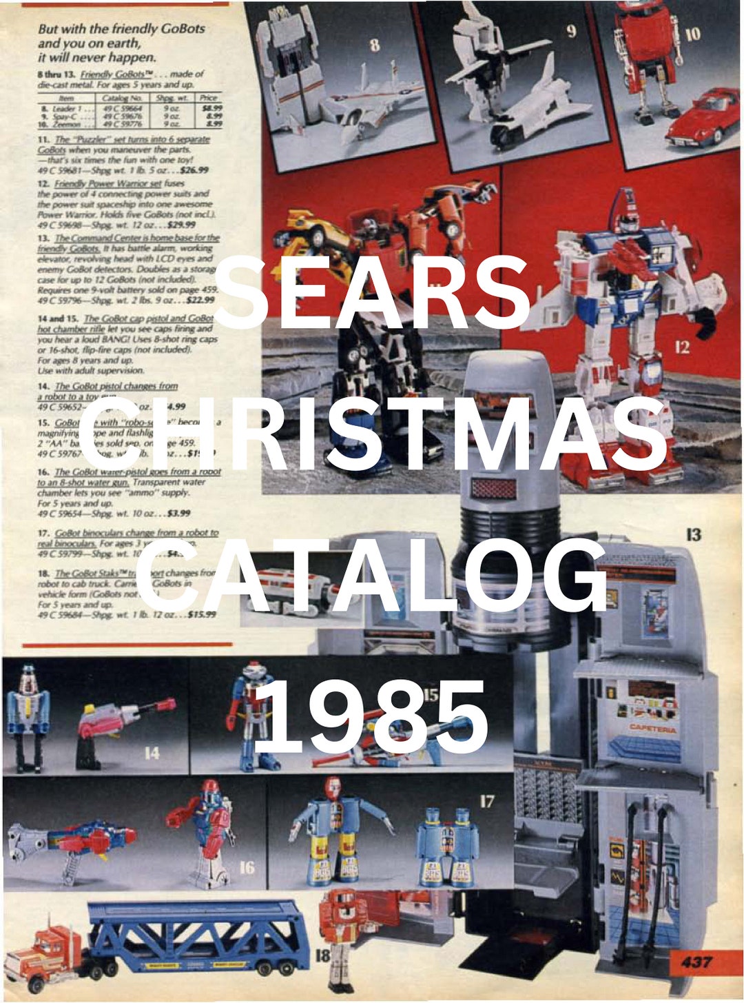 1985 Sears Christmas Catalog Instant Download DIGITAL BOOK. Vintage