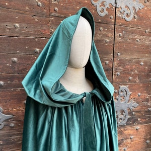 Unlined Green Velvet Cloak