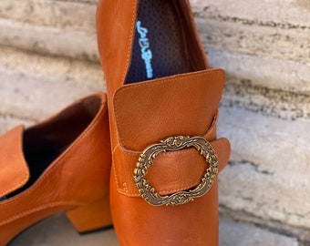 Zapatos de cuero históricos del siglo XVIII, zapatos de carnaval, zapatos de Halloween