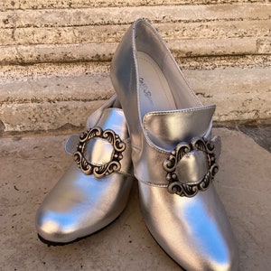Historical Leather Shoes from the 1700s, Carnival Shoes, Halloween Shoes