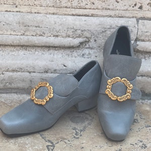 Historical Leather Shoes from the 1700s, Carnival Shoes, Halloween Shoes