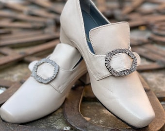 18th Century Leather Shoes, Carnival Shoes, Halloween Shoes