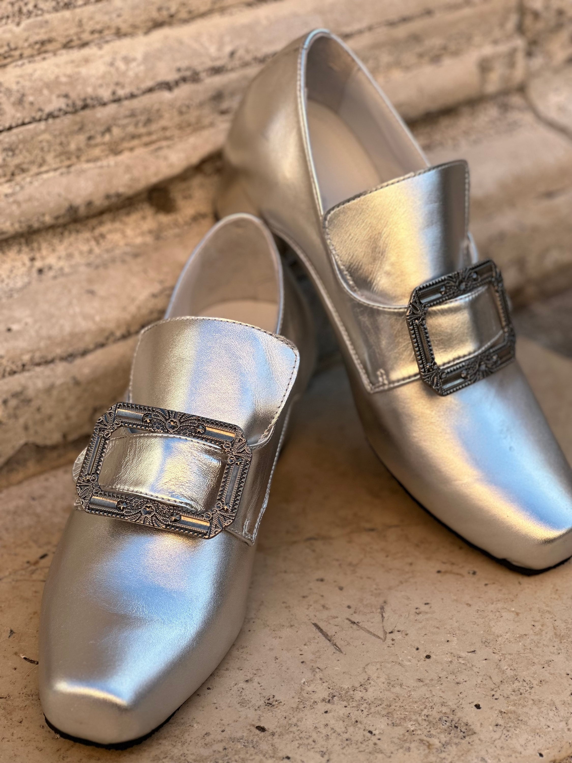 Historical Leather Shoes from the 1700s, Carnival Shoes, Halloween Shoes
