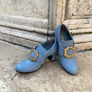 Historical Leather Shoes from the 1700s, Carnival Shoes, Halloween Shoes