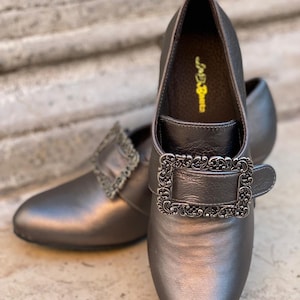 Historical Leather Shoes from the 1700s, Carnival Shoes, Halloween Shoes