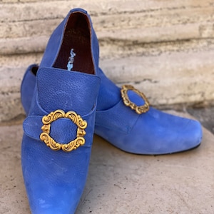 Historical Leather Shoes from the 1700s, Carnival Shoes, Halloween Shoes