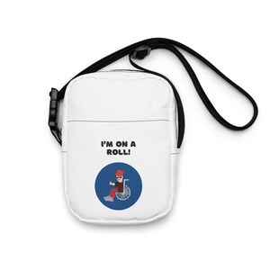 Funny Disabled I&#39;m On A Roll Crossbody Bag