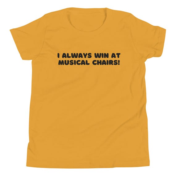 Funny Disabled I Always Win at Musical Chairs Kids T-shirts