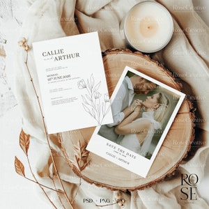 Mockup di cancelleria per matrimonio, mockup di biglietti d'invito, mockup di biglietti di programma per matrimonio