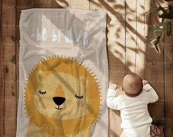 Baby Decke Mockup: Canva Template (Digitaler Download)