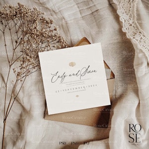 Card mockup, square card mockup, Invitation mockup, Baby announcement mockup, Love card mockup, Wedding mockup