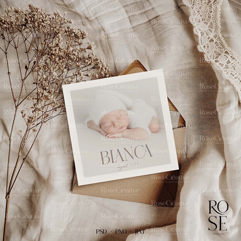 Card mockup, square card mockup, Invitation mockup, Baby announcement mockup, Love card mockup, Wedding mockup