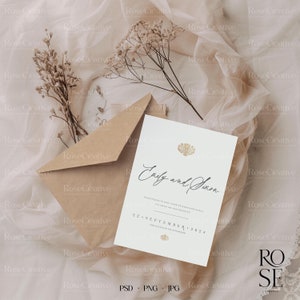 Kaart mockup, wenskaart mockup, uitnodiging mockup, Smart Object Card mockup, elegante kaart mockup, gestileerde mock up, 5x7 mockup