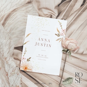 Wedding Invitation Mock up, Greeting card mock up, Invite mockup, Styled photo, 5x7 Mock up, PSD PNG