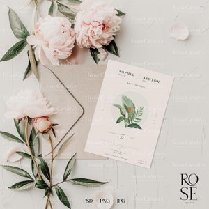 Wedding Invitation Mock up, Greeting card mockup, Invite mockup, Styled photo, 5x7 Mock up, Card mockup