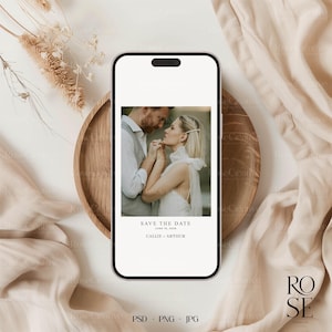 Phone mock up, Minimalist iPhone screen mockup, Smartphone invitation mockup, PSD PNG