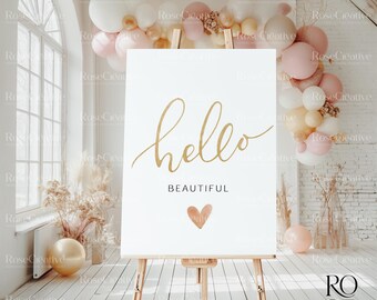 Baby Shower Welcome Sign Mockup: 18x24 Vertical Print (Digital Download)
