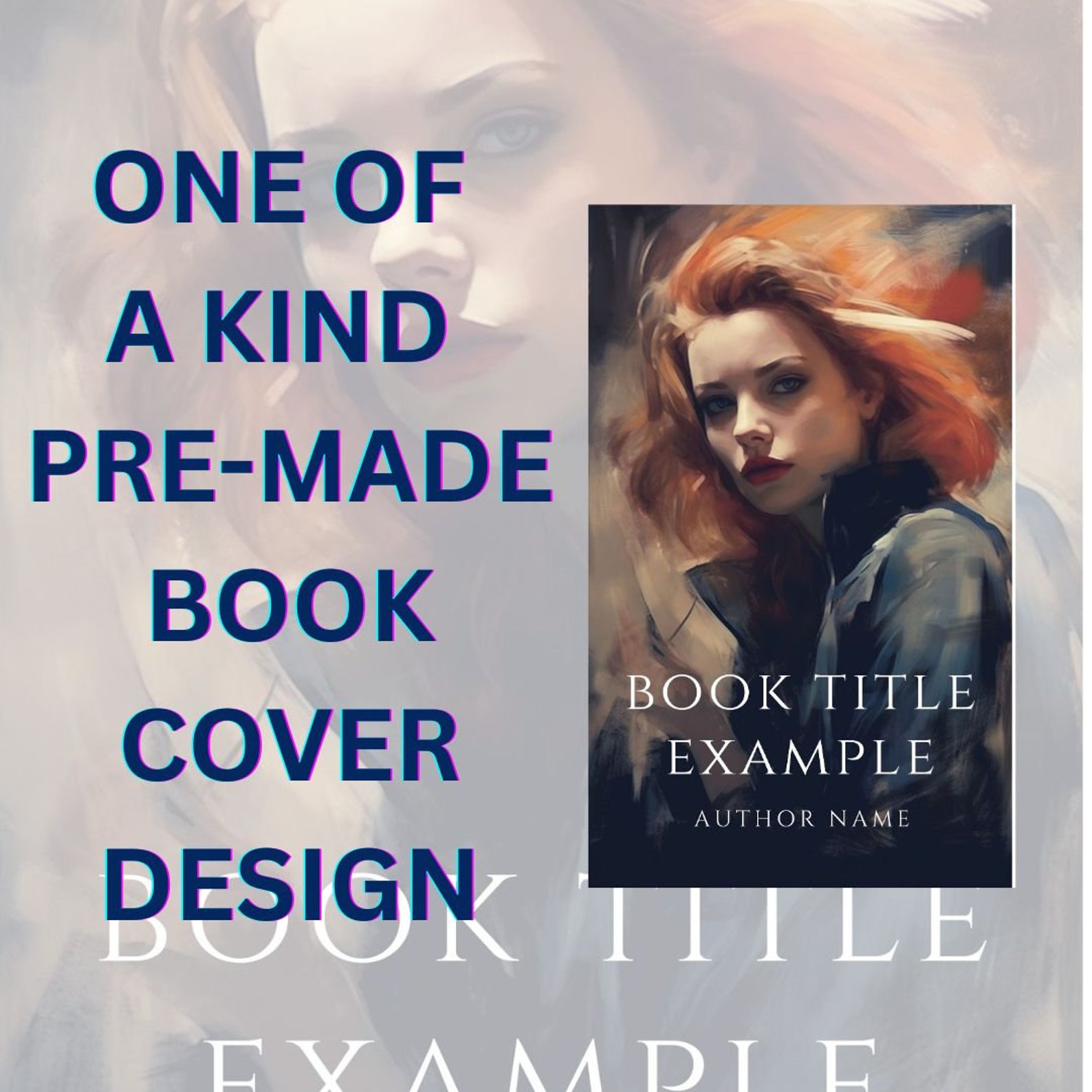 Premade Thriller Book Cover Design Exclusive Rights One of a Kind Book