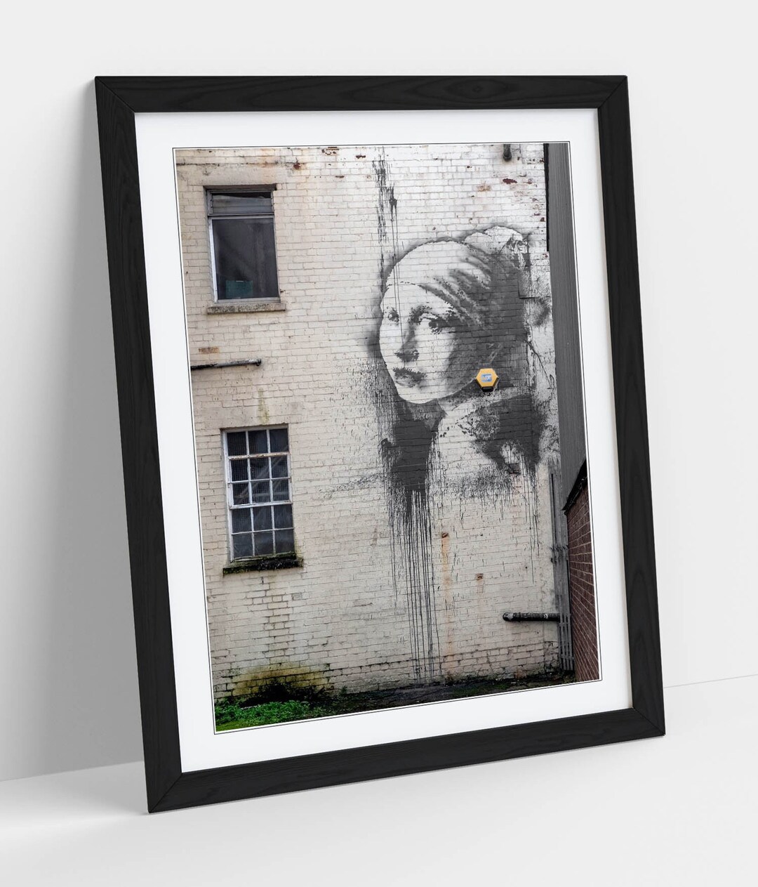 Banksy the Girl With the Pearl Earring stunning Framed Etsy
