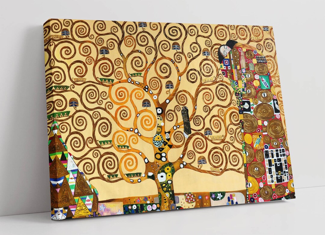 Gustav Klimt the Tree of Life Art Canvas Picture Print Wall Hanging ...