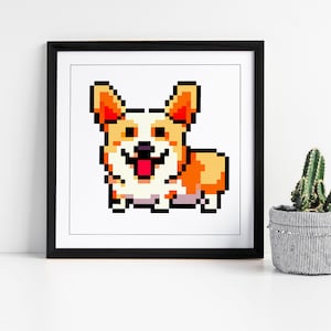 Cute Pixelated Corgi #4 - PIXELATED CORGIS