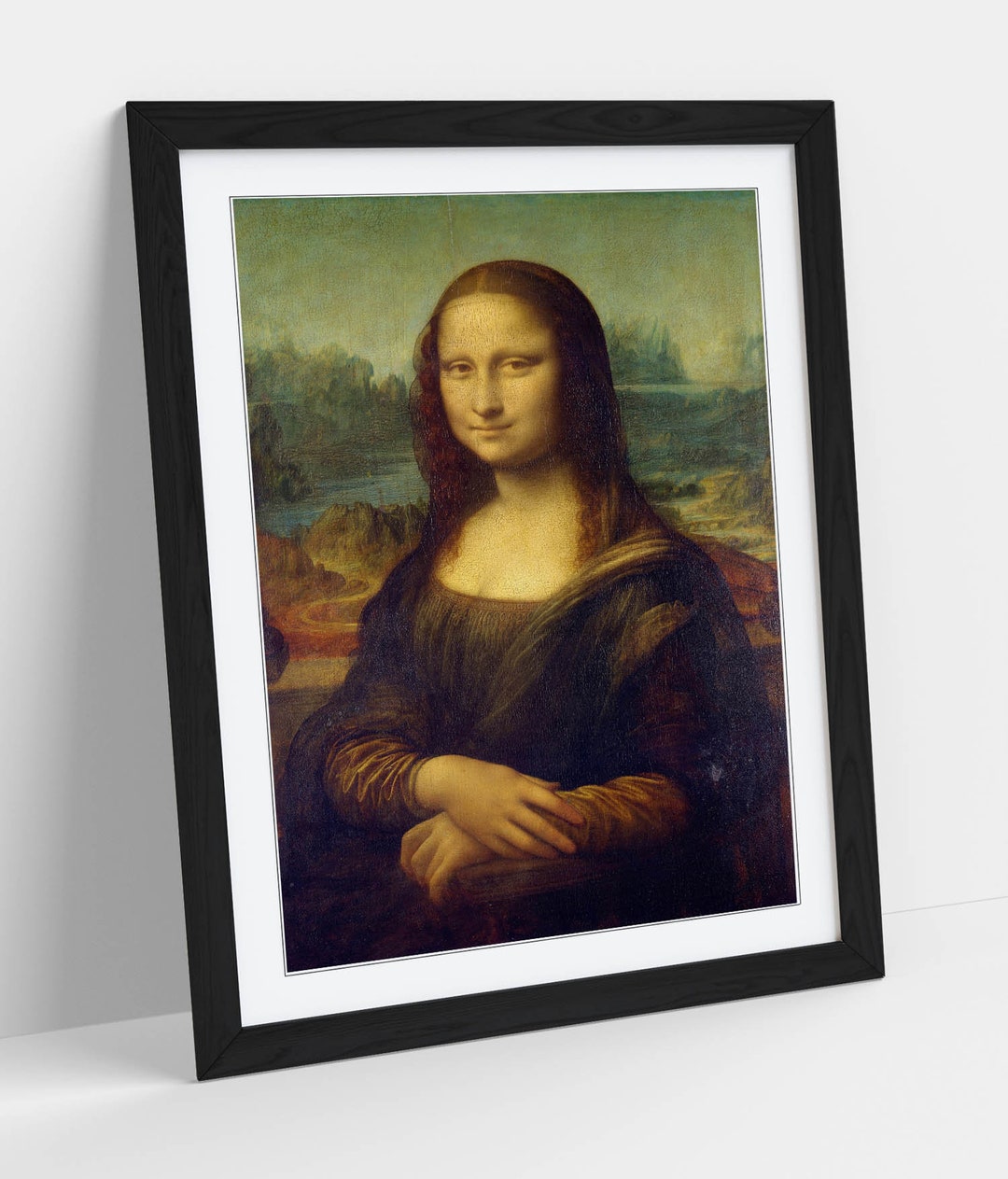 Leonardo Da Vinci, the Mona Lisa wall Art Picture Framed Print Home ...