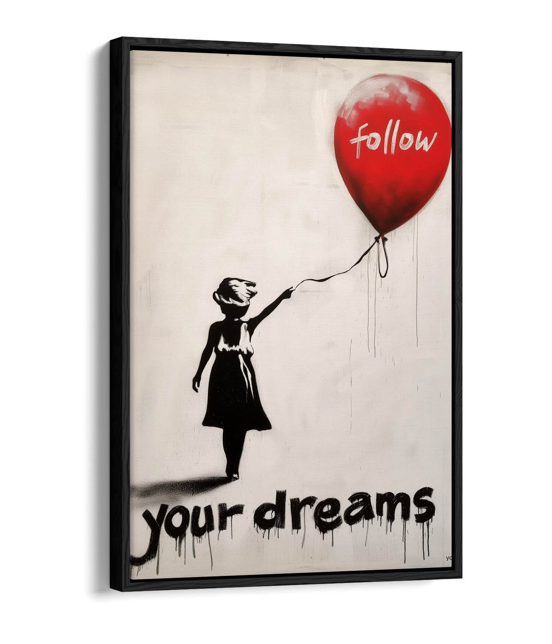 Banksy Art Home Décor Posters & Prints Banksy Sunset Balloon Girl Canvas Wall Art – Framed Graffiti Print, Multicolored, Waterproof Banksy Graffiti Reproduction Posters & Prints - Foto 11