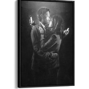 Banksy Mobile Lovers - Etsy