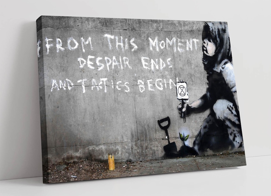 Banksy Extinction Rebellion Quote Street Art stunning Framed Canvas banksy-extinction-rebellion-quote-street-art-stunning-framed-canvas