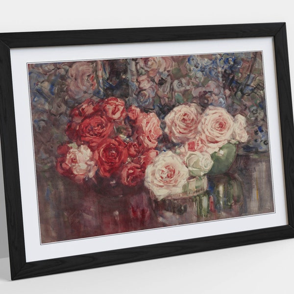 Margaret Stoddart, Roses -wall art picture framed print home bedroom decor