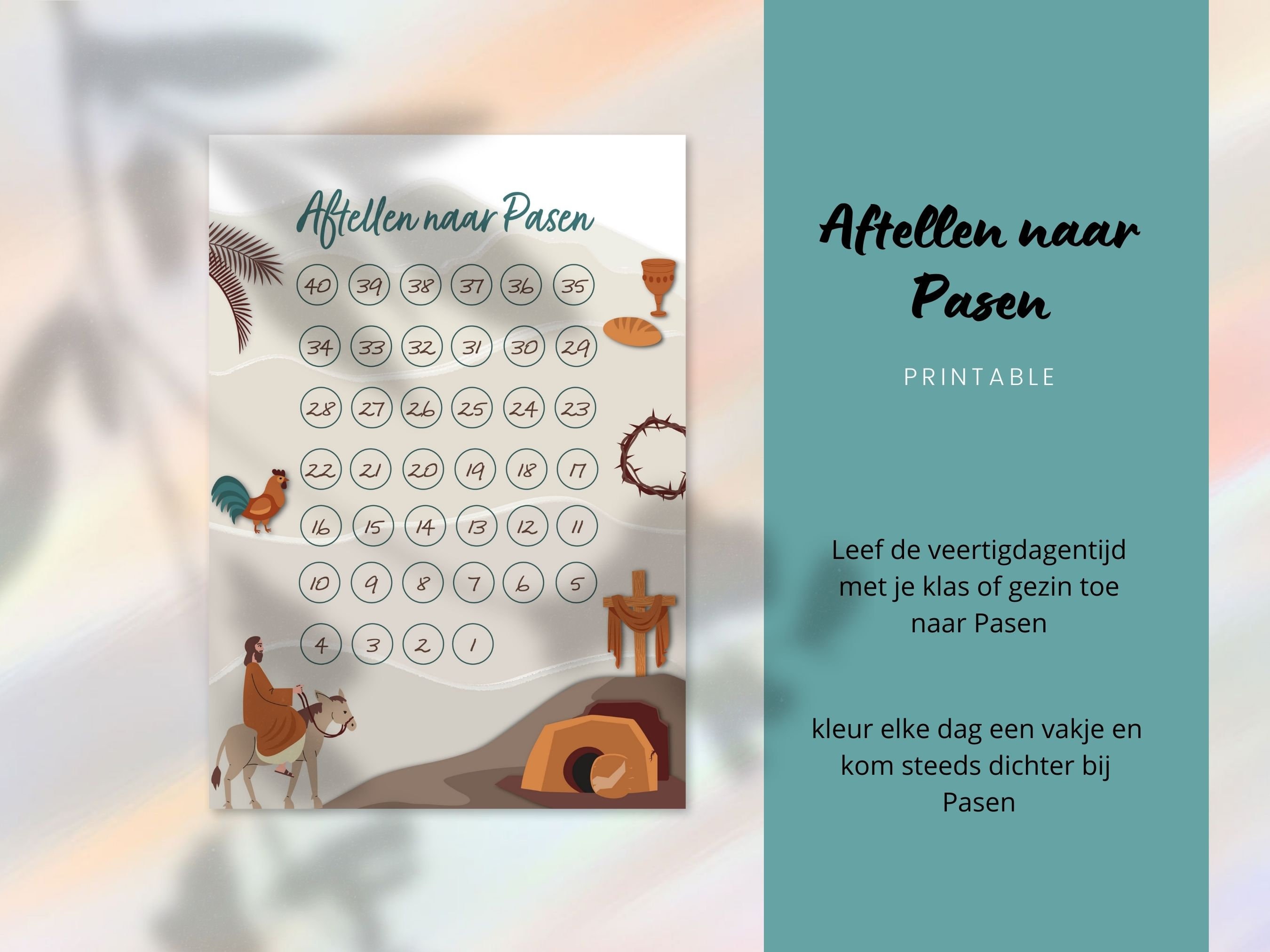 Easter Countdown Calendar | Printable | Lent | Activities With Children ...