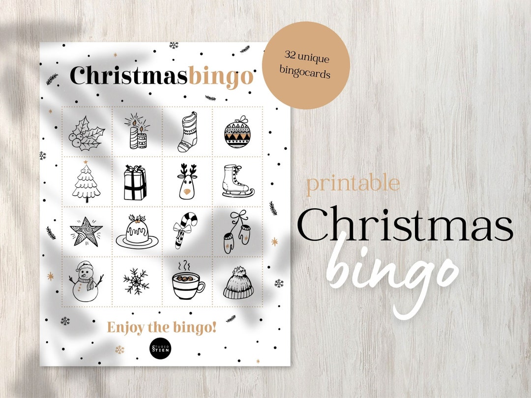 Christmas Bingo Printable | Festive Holiday Game for Family Fun and ...