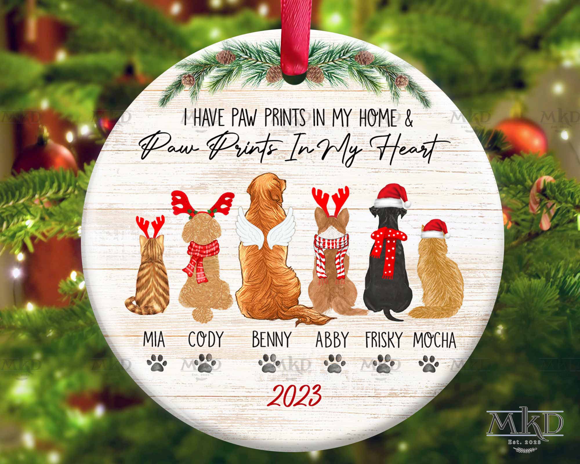 Pet Ornament Custom Dog and Cat Christmas Ornaments Custom Etsy