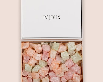 Pajoux Luxury Turkish Delight Gift Box - Hand Dipped Chocolate Covered Turkish Delight - Mixed Turkish Delight - Vegan & Vegetarian Friendly