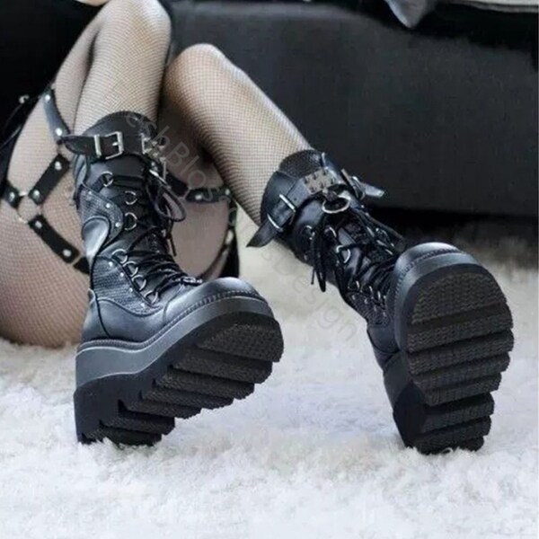 cheap goth boots