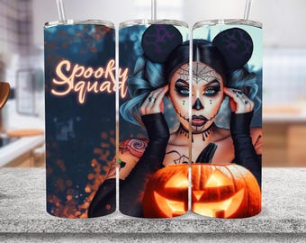 Halloween Cute Spooky Season Horror Tumbler Wrap, Halloween Girl, 20oz Halloween Tumbler Png, Pastel Halloween, Spooky Tumbler, Downloads