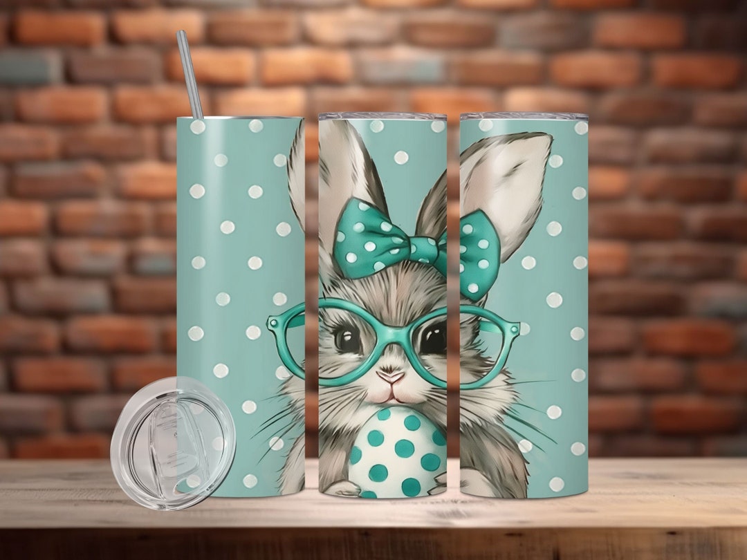 Easter Bunny Tumbler Wrap 20 Oz Skinny Tumbler Sublimation Design ...