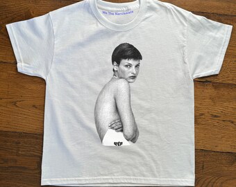 90er Jahre Rebecca Ferguson Baby T-Shirt, schwere Baumwolle, ikonisches Slogan T-Shirt, 90er Jahre ästhetisches Vintage T-Shirt Trending Print Top