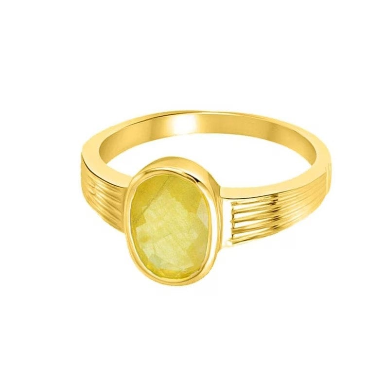 Customizable Yellow Sapphire (Pukhraj) Ring