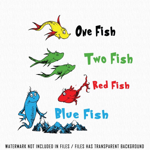 1 Fisch 2 Fische png, Lesen Across America Day png, Ein Fisch zwei Fische, Roter Fisch blauer Fisch, Lesetag png, Schule, Lesen, Schulhemd png,