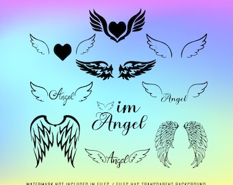 Angel Wings Bundle,Angel Svg, Wings Svg, Angel Wings Png, Angel Wings Svg Bundle, Angel Wings Clip Art High Resolution Png And Svg