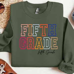 Fifth grade SVG, 5th Grade Teacher Shirt, 5th grade Png, fifth grade, sublimation, digital design