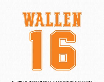 Wallen 16 Png, 16 Wallen, One Thing at a Time, Wallen, Orange sublimation  (Transparent png svg) If We We’re A Team - Digital Download