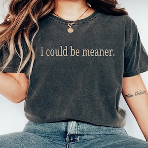 I Could Be Meaner, Sarcastic Png, Funny Humor Png, Sarcasm Png, Funny Quote Png, Mental Health Png High Resolution files