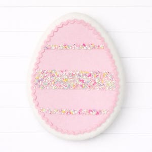 Felt Easter Egg Sugar Cookie: Handmade Wreath Attachment