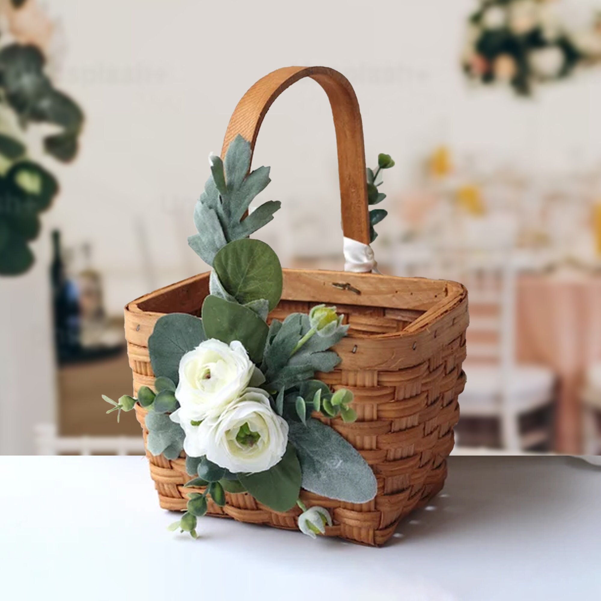 Unique Vintage Flower Girl Baskets